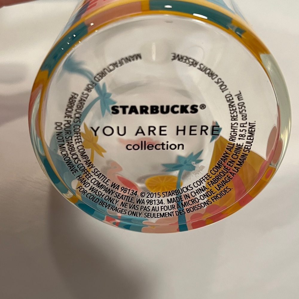 Starbucks Florida You Are Here Glass Water Bottle - Picture 5 of 8